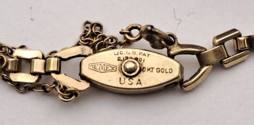 Vintage 1930`s Ladies H.Newman ROLEX 10kt GOLD manual wind watch -WORKING (crown is loose )