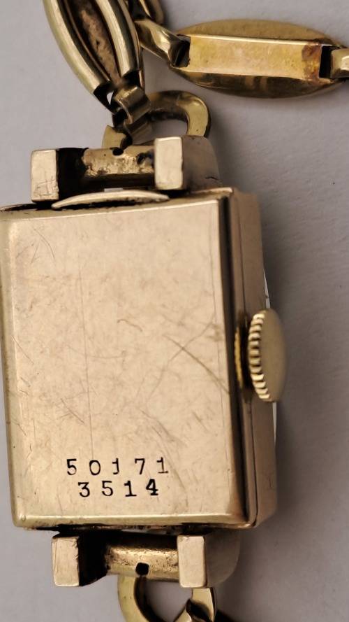 Vintage 1930`s Ladies H.Newman ROLEX 10kt GOLD manual wind watch -WORKING (crown is loose )