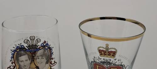 Vintage Royal Wedding 1981 and Queen Elizabeth Silver Jubilee Glasses