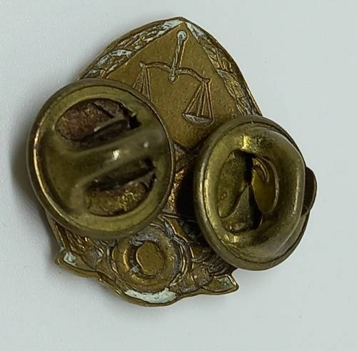 Vintage South Africa GDPS Prison Services Collar badge - Brass  22x17mm