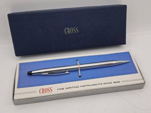 Pre-Owned Cross Lustrous Chrome Mechanical Pencil in box 0,9mm lead  - no Lead