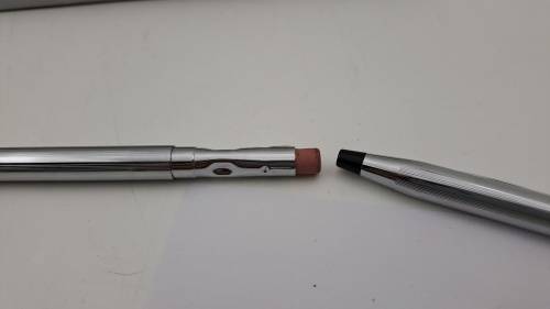 Pre-Owned Cross Lustrous Chrome Mechanical Pencil in box 0,9mm lead  - no Lead