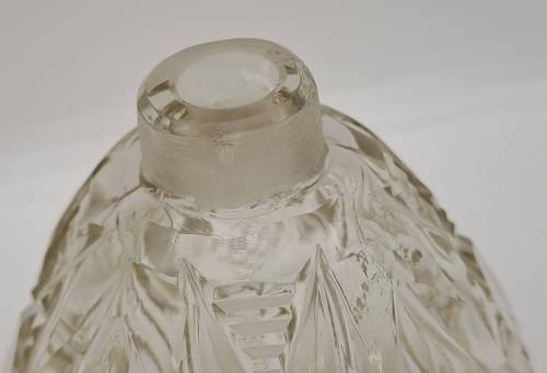 Antique Cut Glass & Sterling Silver Scent Bottle -115mmx75mm (Hall Marked) England