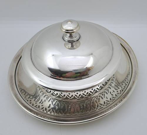 Antique 1800`s  Christofle silver plated Butterdish - No 16 - 1994629- French