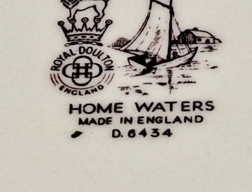 Vintage Royal Doulton HOME WATERS D.6434 Tray 40x183x162mm