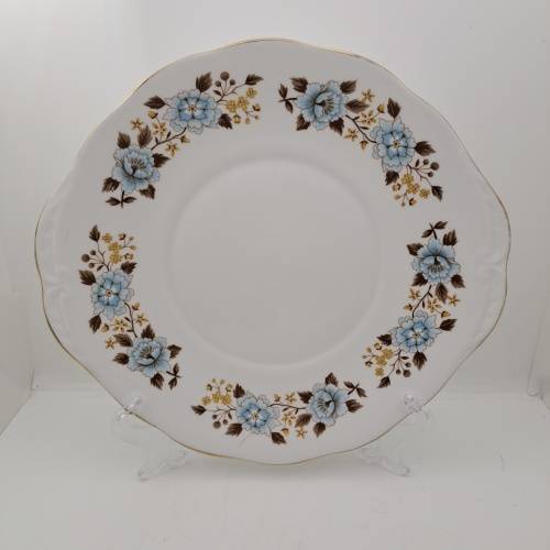 Vintage Queen Anne Bone China Cake Plate E 17 2 -By Ridgway potteries 262x242mm