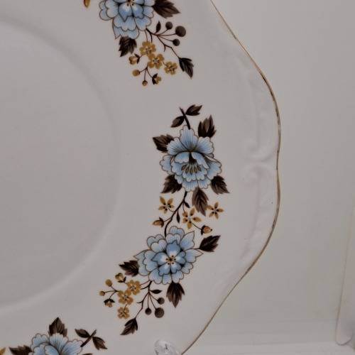 Vintage Queen Anne Bone China Cake Plate E 17 2 -By Ridgway potteries 262x242mm