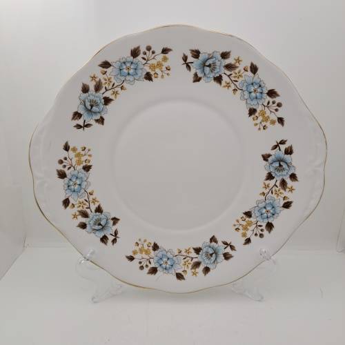 Vintage Queen Anne Bone China Cake Plate E 17 2 -By Ridgway potteries 262x242mm