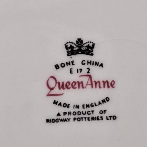Vintage Queen Anne Bone China Cake Plate E 17 2 -By Ridgway potteries 262x242mm