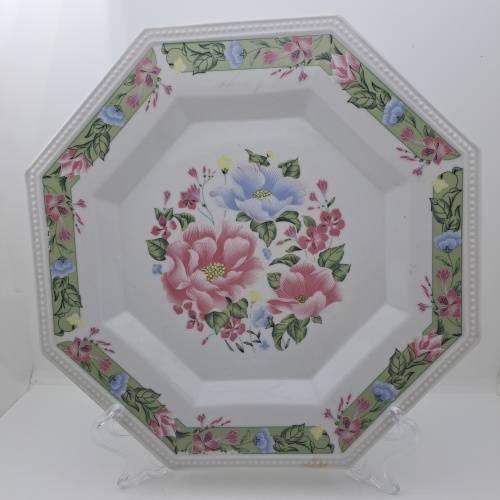 Large Vintage SEA GULL Fine China Floral Plate 258mm made By Jian Shiang China