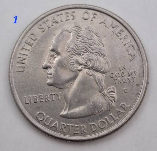 6 x USA Washington ¼ Dollars-Florida-Alabama-Nevada-Missouri-Kentucky-Utah