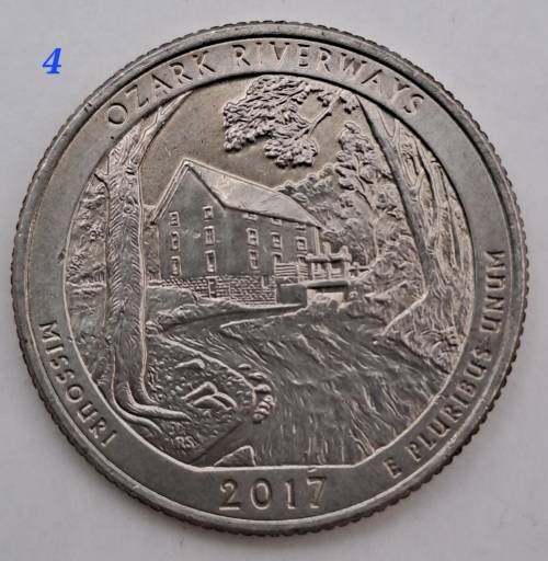 6 x USA Washington ¼ Dollars-Florida-Alabama-Nevada-Missouri-Kentucky-Utah