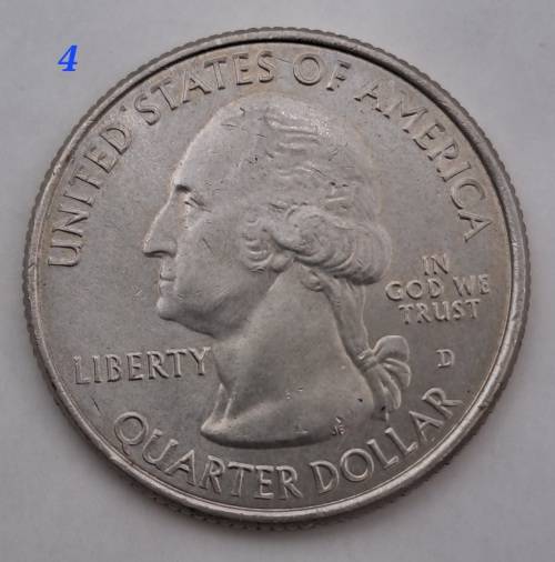 6 x USA Washington ¼ Dollars-Florida-Alabama-Nevada-Missouri-Kentucky-Utah