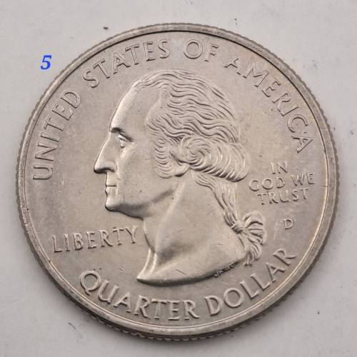 6 x USA Washington ¼ Dollars-Ohio-West Virginia-Colorado-North Carolina-Connecticut-Virginia