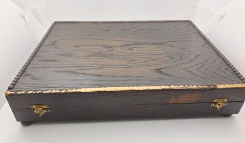12 Piece Vintage  Rustless Nickel Silver Sheffield Boxed Fish Cutlery Set -6 Knives 6 Forks