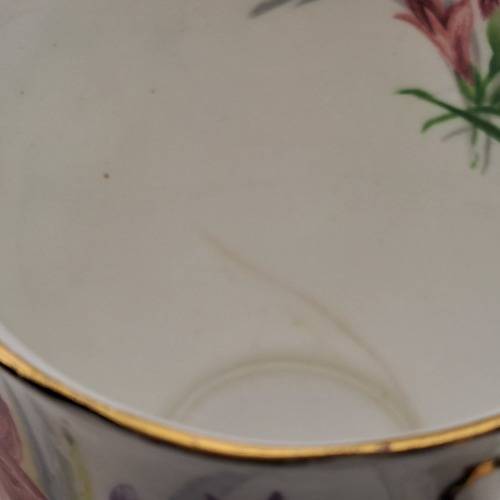 1950`s Royal Standard Garden Glory Demitasse 5 Cups ,6 Saucers (1 Cup chipped and 1 hairline Crack)