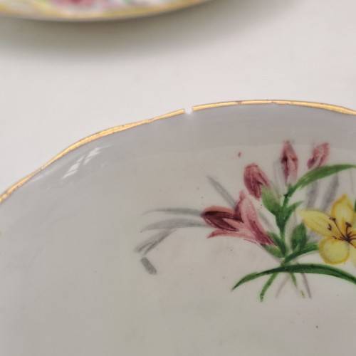 1950`s Royal Standard Garden Glory Demitasse 5 Cups ,6 Saucers (1 Cup chipped and 1 hairline Crack)