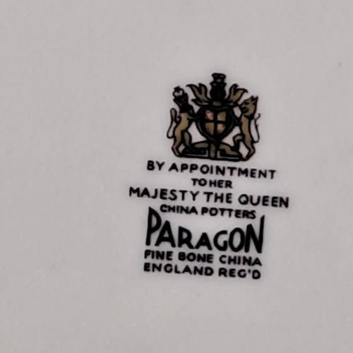 Vintage Fine Bone China Paragon Cake Plate-By Appointment to Her Majesty The Queen