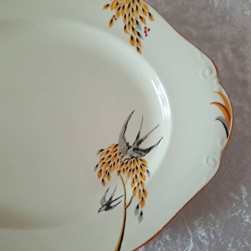 Large Vintage Burleigh Ware Meat Platter- England 428x343mm