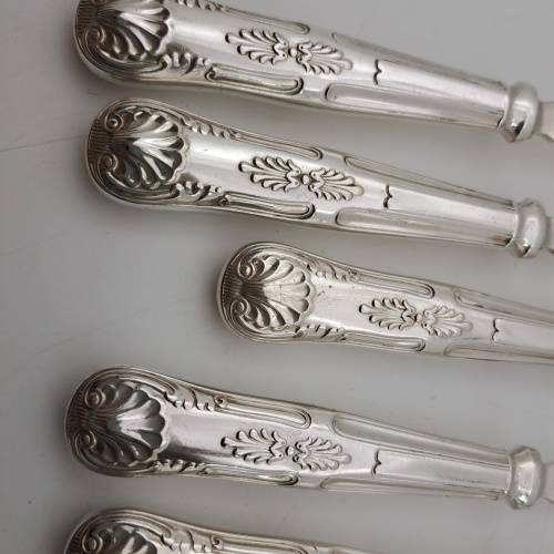 12 Pc Vintage E.P.N.S (Silver Plated) Fish Cutlery set in Box (Box not in Good shape )