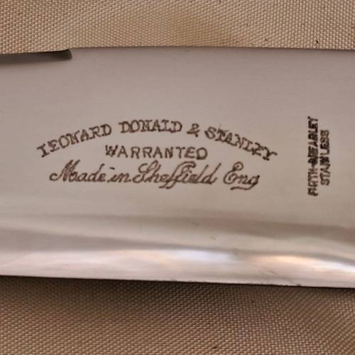 Knife Makers Project !!! Antique Leonard Donald & Stanley Sheffield Carving set handles  detoriated