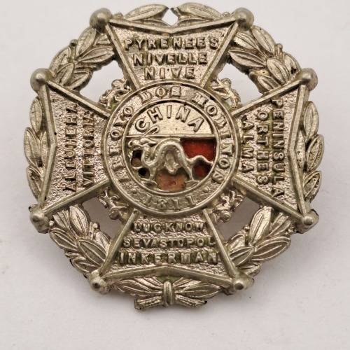 Border Regiment Post 1883 Helmet Badge (bottom piece missing ) 27mm x27mm