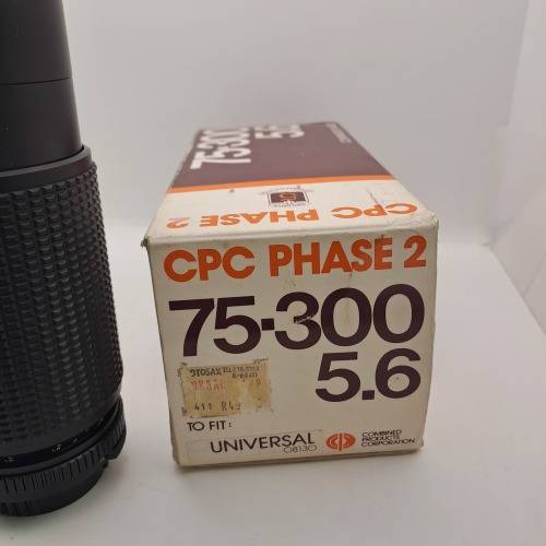 Auto Zoom CPC Phase 2 -75-300mm f5.6 Continuous Mackro Lens  Universal