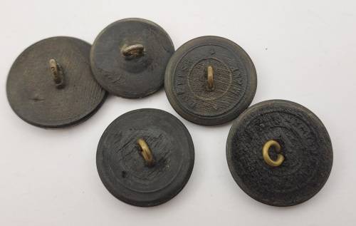 Lot of 5 -Different WW2 British Buttons