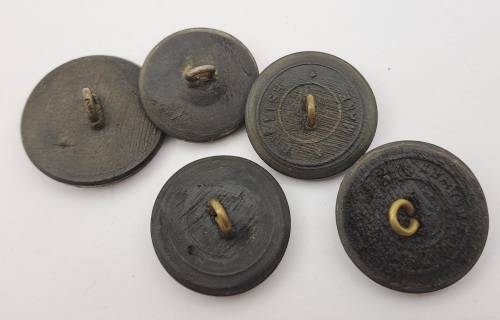Lot of 5 -Different WW2 British Buttons