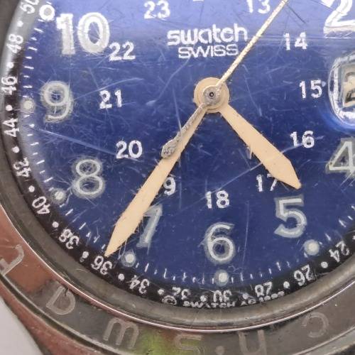 1993 Pre-owned Swiss Swatch Irony Mens Watch -working