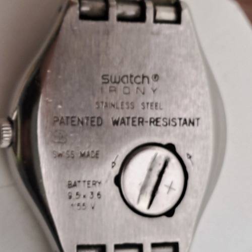 1993 Pre-owned Swiss Swatch Irony Mens Watch -working