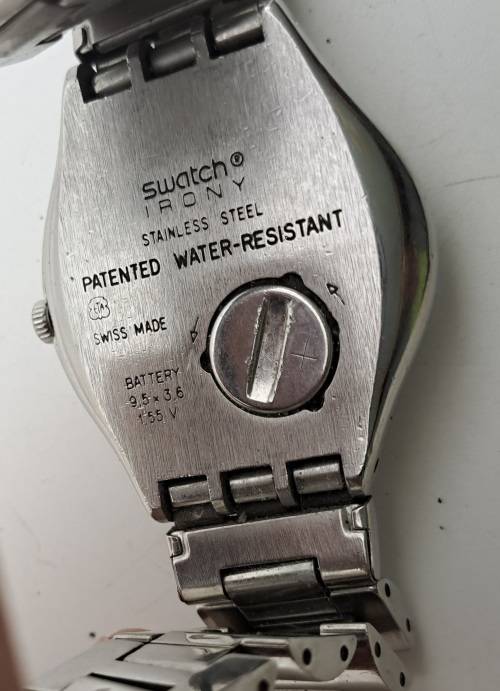 1993 Pre-owned Swiss Swatch Irony Mens Watch -working