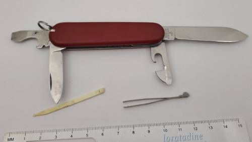 Vintage Victorinox Officier Swiss Army knife  with Toothpick & Tweezer