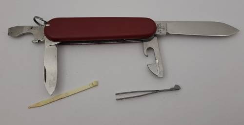Vintage Victorinox Officier Swiss Army knife  with Toothpick & Tweezer