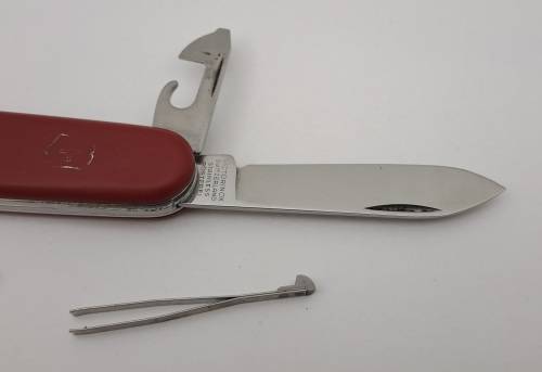 Vintage Victorinox Officier Swiss Army knife  with Toothpick & Tweezer