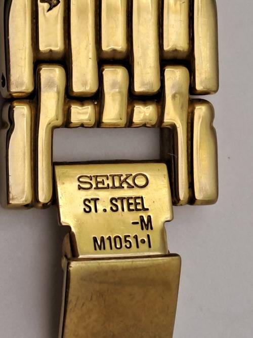 Pre-owned Seiko Quartz watch Japan Movement 7N29 Fo50-Co1-in Case-Working