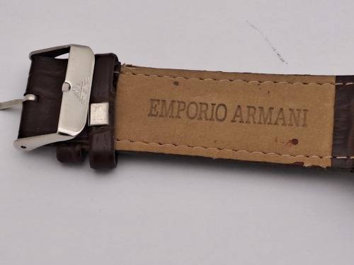 Pre-owned Emperio Armani X-Large Mens Fashion 10ATM Quartz Watch -working