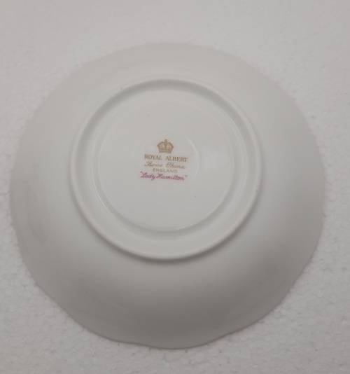Vintage Royal Albert Lady Hamilton trio Bone China -England - (3 Available) excellent condition