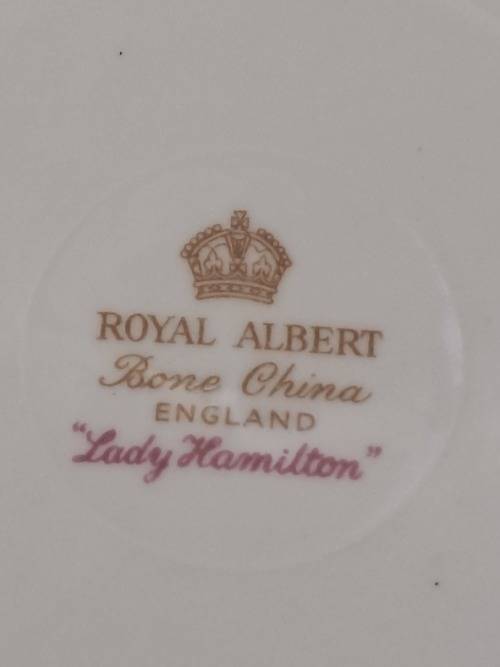 Vintage Royal Albert Lady Hamilton trio Bone China -England - (3 Available) excellent condition