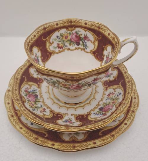 Vintage Royal Albert Lady Hamilton trio Bone China -England - (3 Available) excellent condition