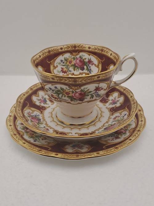 Vintage Royal Albert Lady Hamilton trio Bone China -England - (3 Available) excellent condition