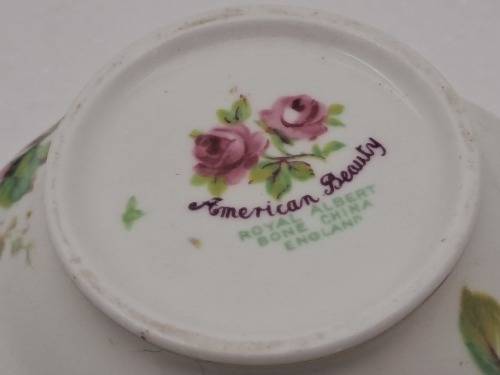 Vintage Royal Albert `American Beauty` small Sugar Bowl- Bone China -England -