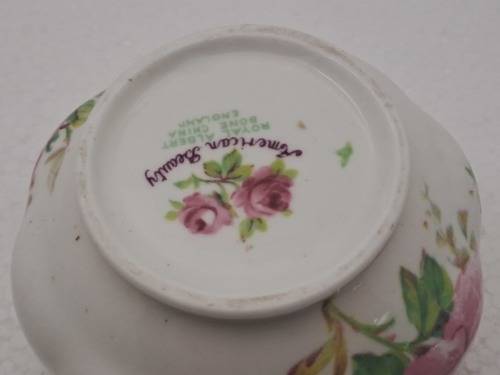 Vintage Royal Albert `American Beauty` small Sugar Bowl- Bone China -England -