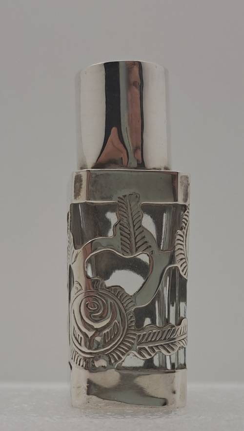 Vintage .925 Sterling Silver Hecho en Mexico Perfume Bottle