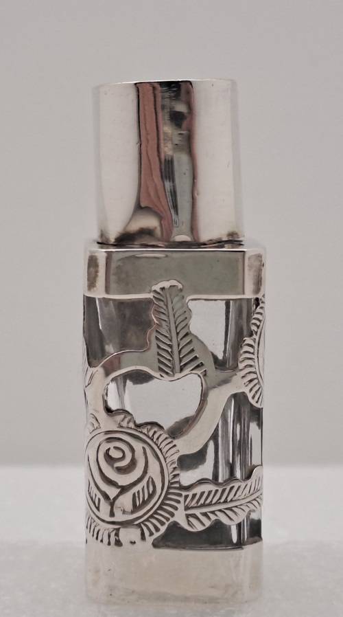Vintage .925 Sterling Silver Hecho en Mexico Perfume Bottle
