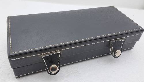 Pen Gift Set- Ballpoint Pen,Rollerball and  Fountain Pen with Iridium Point in Leather Case