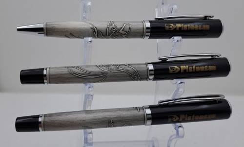 Pen Gift Set- Ballpoint Pen,Rollerball and  Fountain Pen with Iridium Point in Leather Case