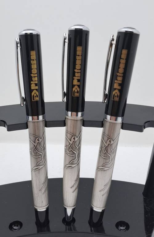 Pen Gift Set- Ballpoint Pen,Rollerball and  Fountain Pen with Iridium Point in Leather Case