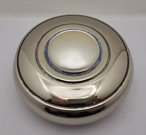 Vintage Silver plated Trinket box -5,5cm x 12cm