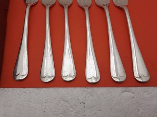 6 X Vintage William Rodgers EPNS Electroplated Nickle Silver Forks Made Sheffield in England.Boxed